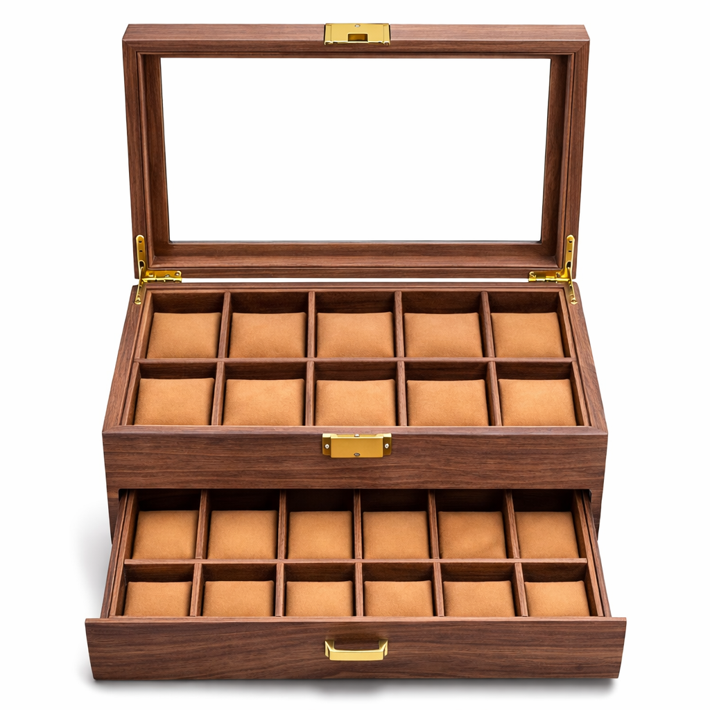 24 Watch Box – Light Wood