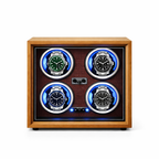4 Watch Winder – Wood / Leather