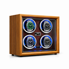 4 Watch Winder – Wood / Leather
