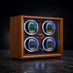 4 Watch Winder – Wood / Leather