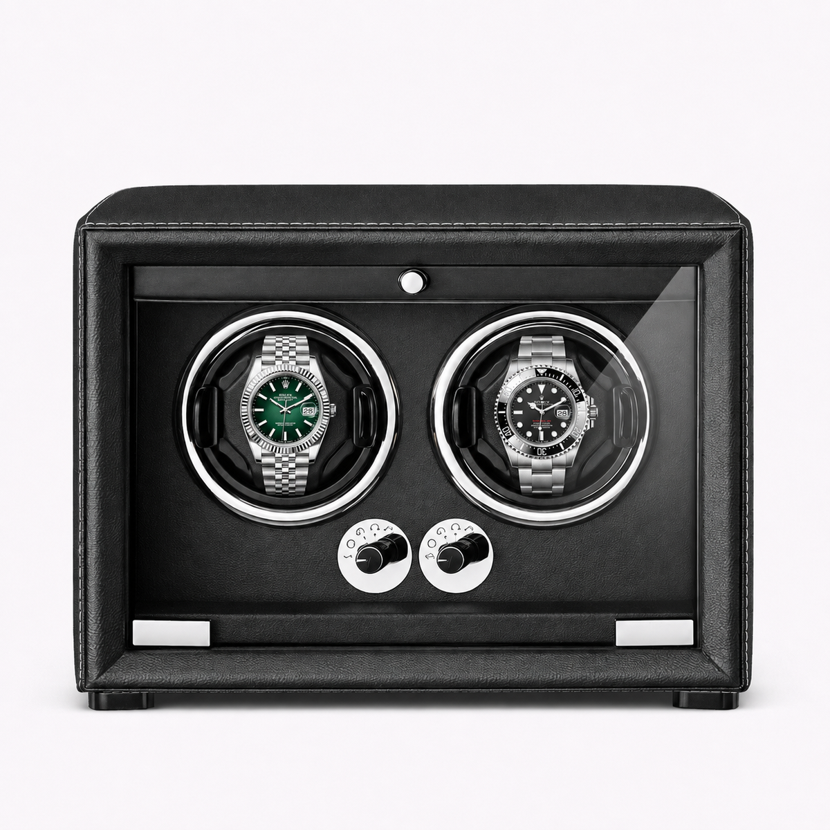 2-Watch Winder – Leather