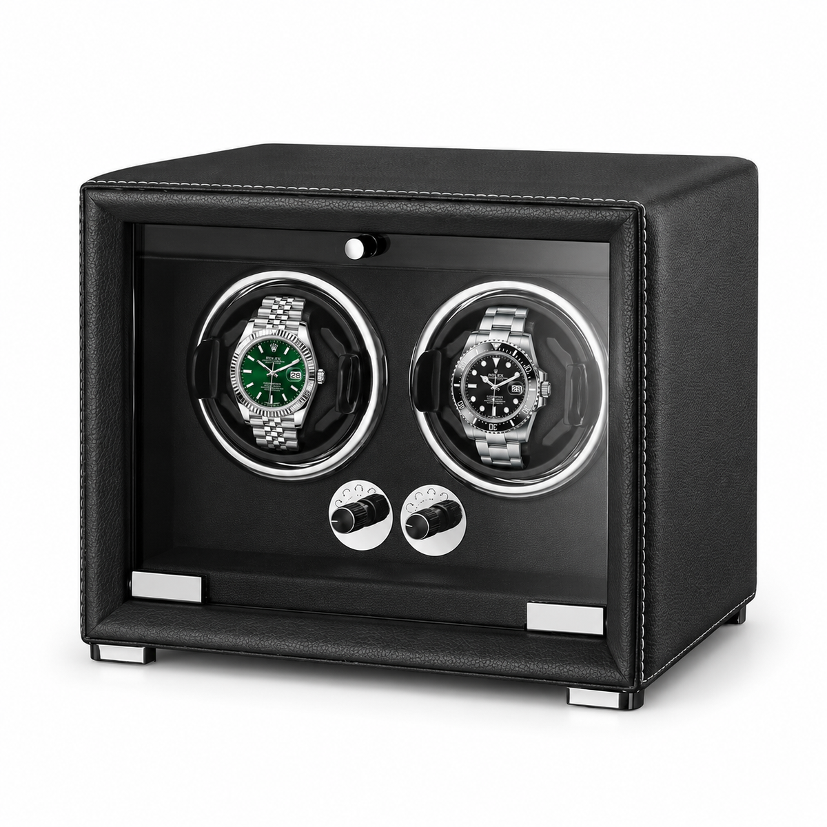 2-Watch Winder – Leather